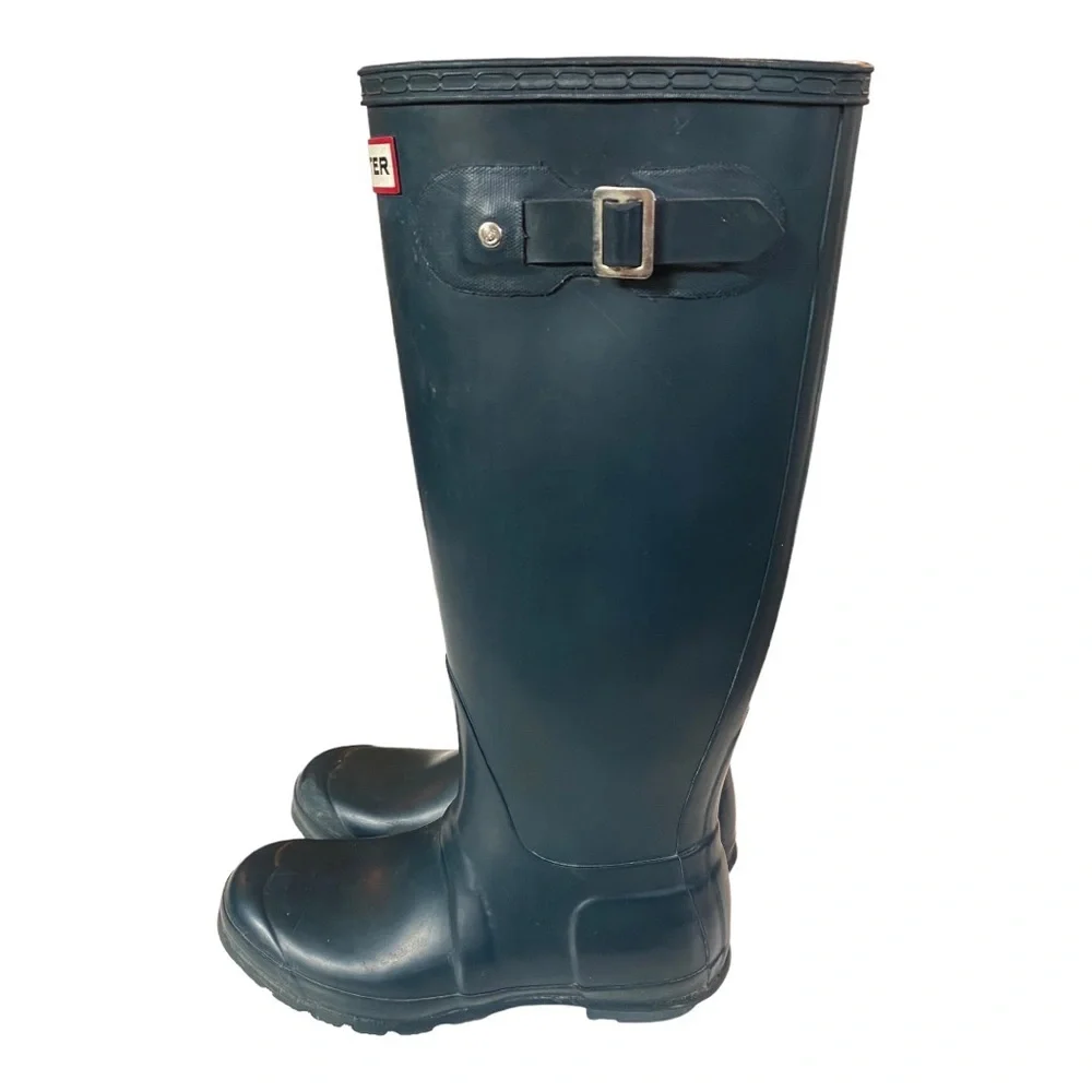 Hunter Original Tall Navy Women’s Boots Size 7